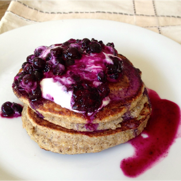 Protein Pancakes with Blue Berries
